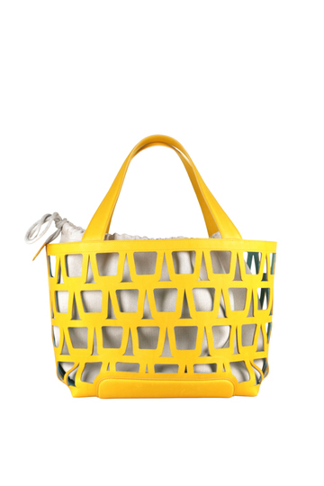 KAYLA TOTE 43 - VEAU TOURNESOL TOILE ECRU
