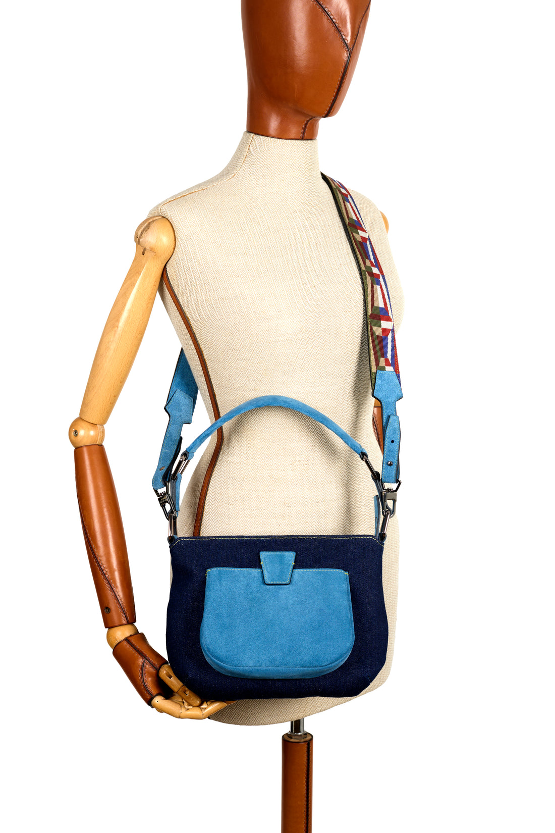 LESLIE 25 - DENIM ET SUEDE BLEU WATTEAU