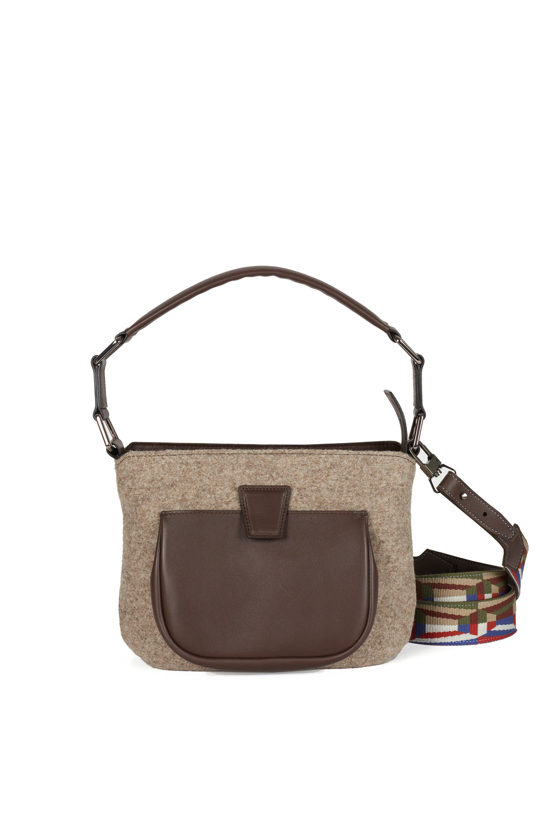 LESLIE 25 - LAINE FEUTREE ET VEAU CHOCOLAT