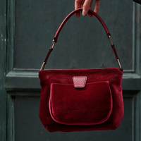 LESLIE 25 - VELOURS ET PYTHON BORDEAUX