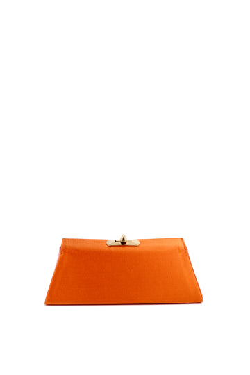 MINAL 22 - SATIN ET CROCODILE ORANGE TANGO