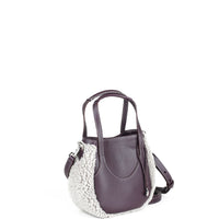 EJIAH 17 - VEAU PRUNE ET SHEARLING GRIS