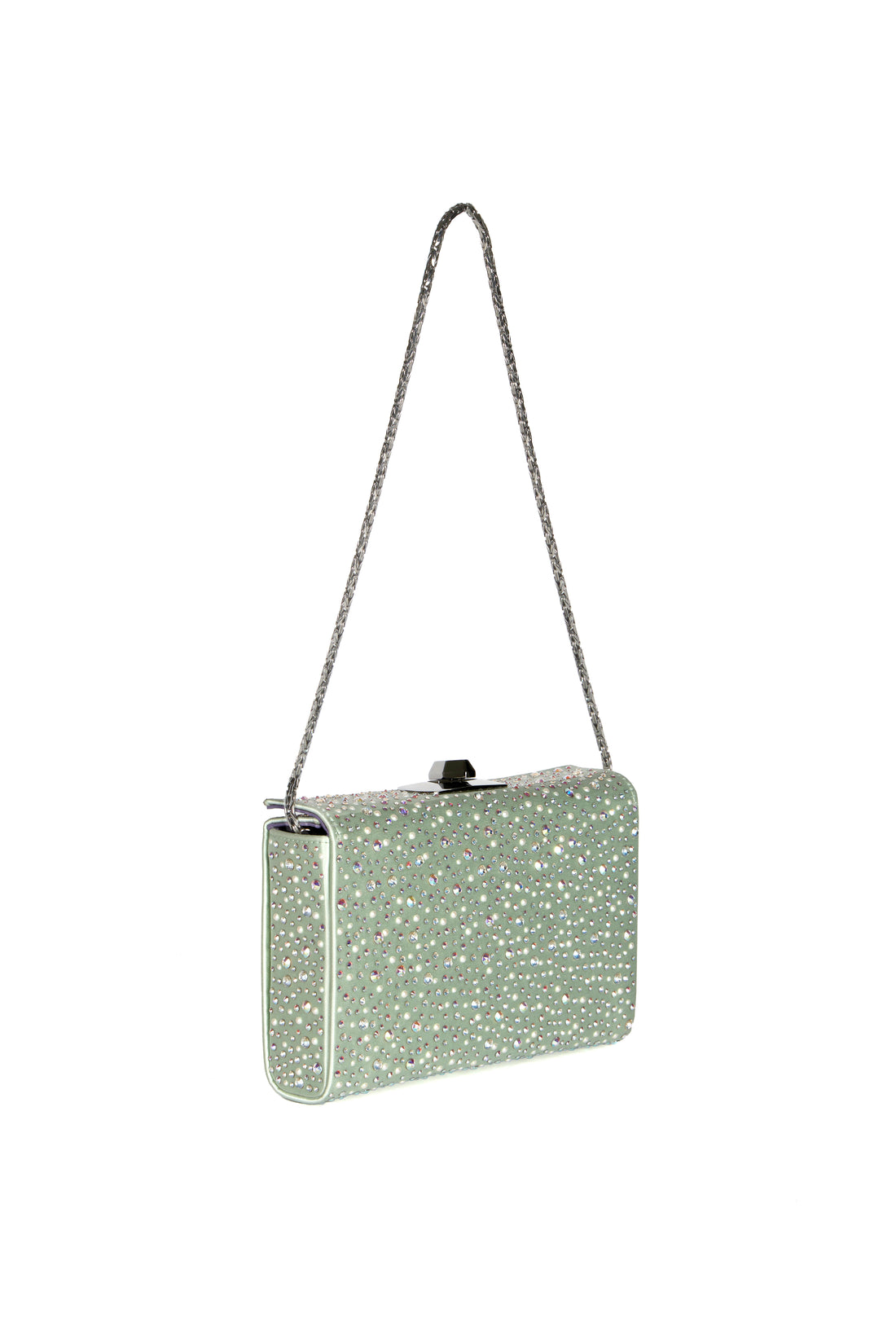 MINAL 18 - SWAROVSKI® CRYSTALS ET CABOCHON - VERT D'EAU