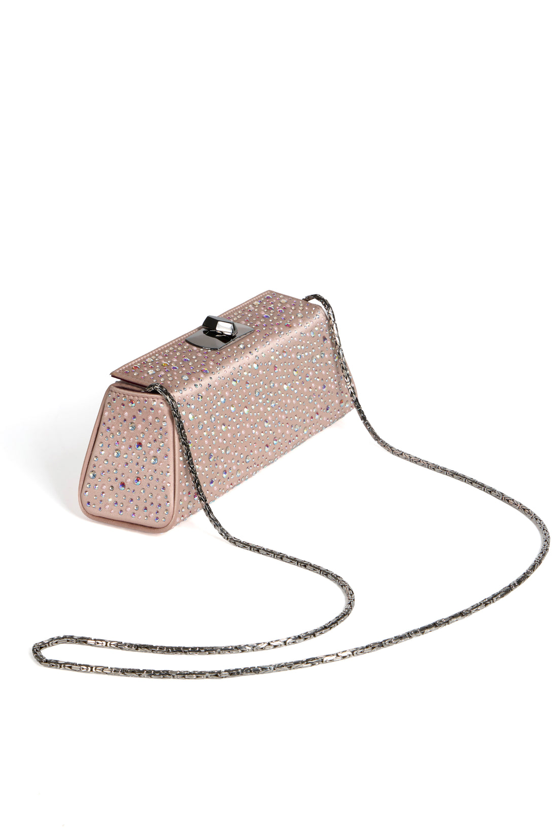MINAL 22 - CRISTAUX SWAROVSKI® ET CABOCHON ROSE DE LIN