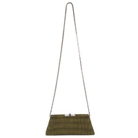 MINAL 22 - CROCODILE NUBUCK VERT MILITAIRE