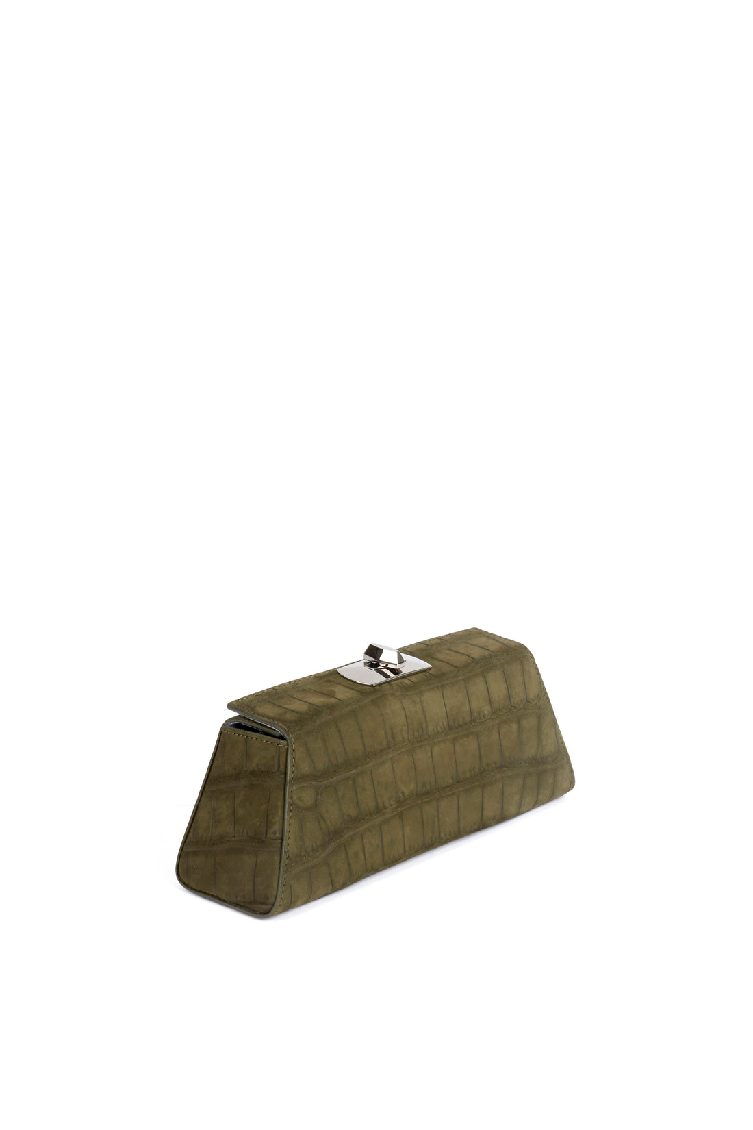 MINAL 22 - CROCODILE NUBUCK VERT MILITAIRE