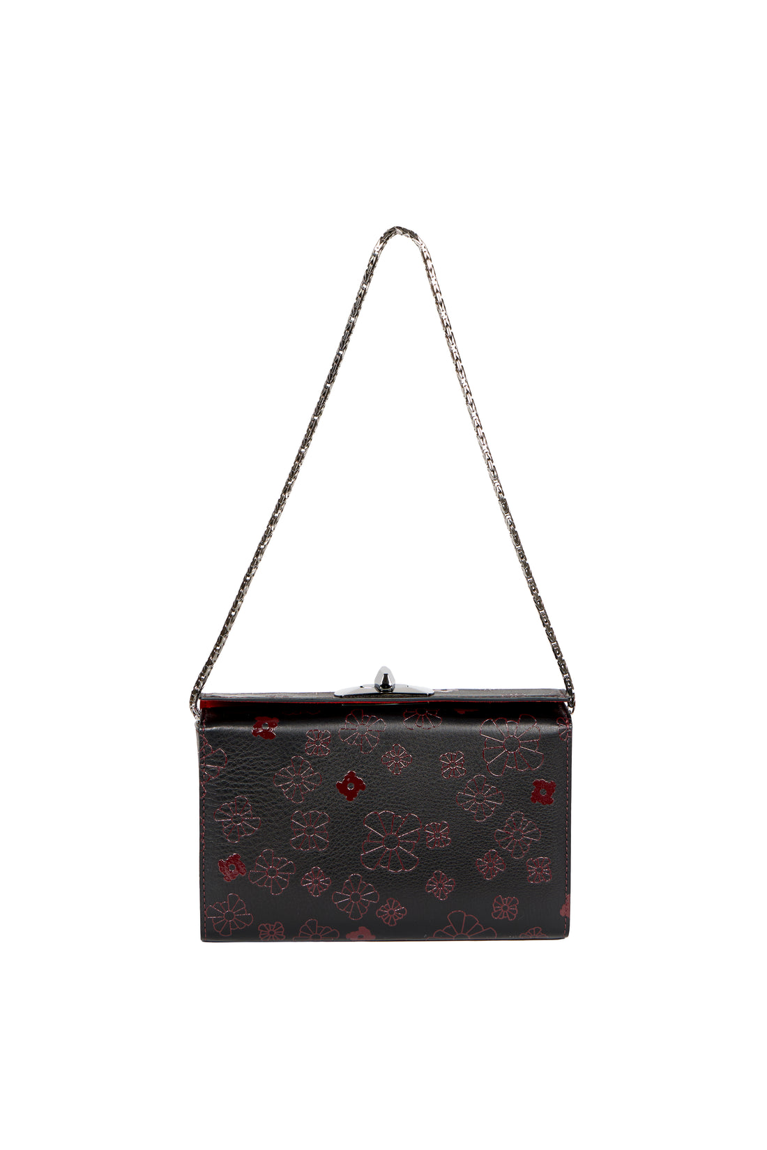 MINAL 18 - VEAU NOIR & LAQUE JAPONAISE BORDEAUX