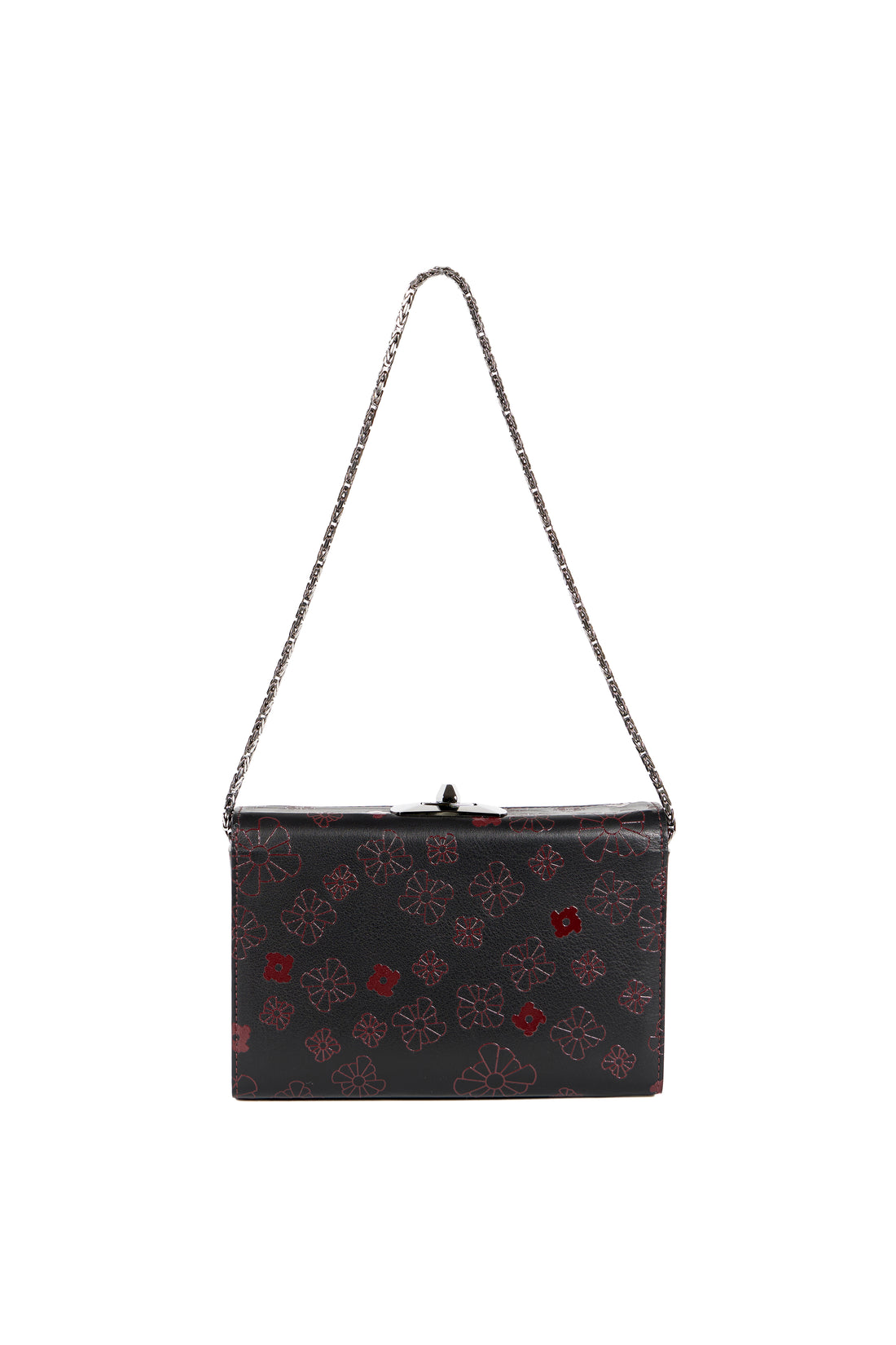 MINAL 18 - VEAU NOIR & LAQUE JAPONAISE BORDEAUX
