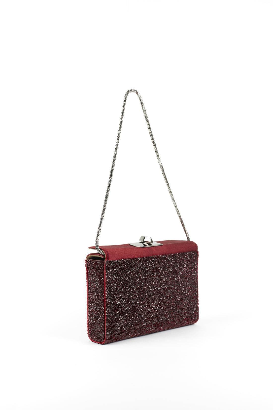 MINAL 18 - CRISTAUX ET SATIN BORDEAUX