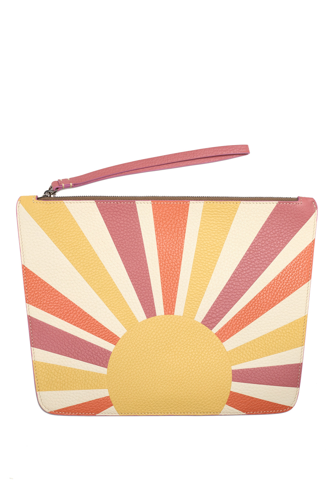 POCHETTE TRAPÈZE 29 - VEAU TRICOLORE SOLEIL