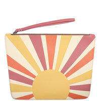 POCHETTE TRAPÈZE 29 - VEAU TRICOLORE SOLEIL