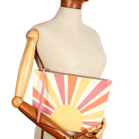 POCHETTE TRAPÈZE 29 - VEAU TRICOLORE SOLEIL