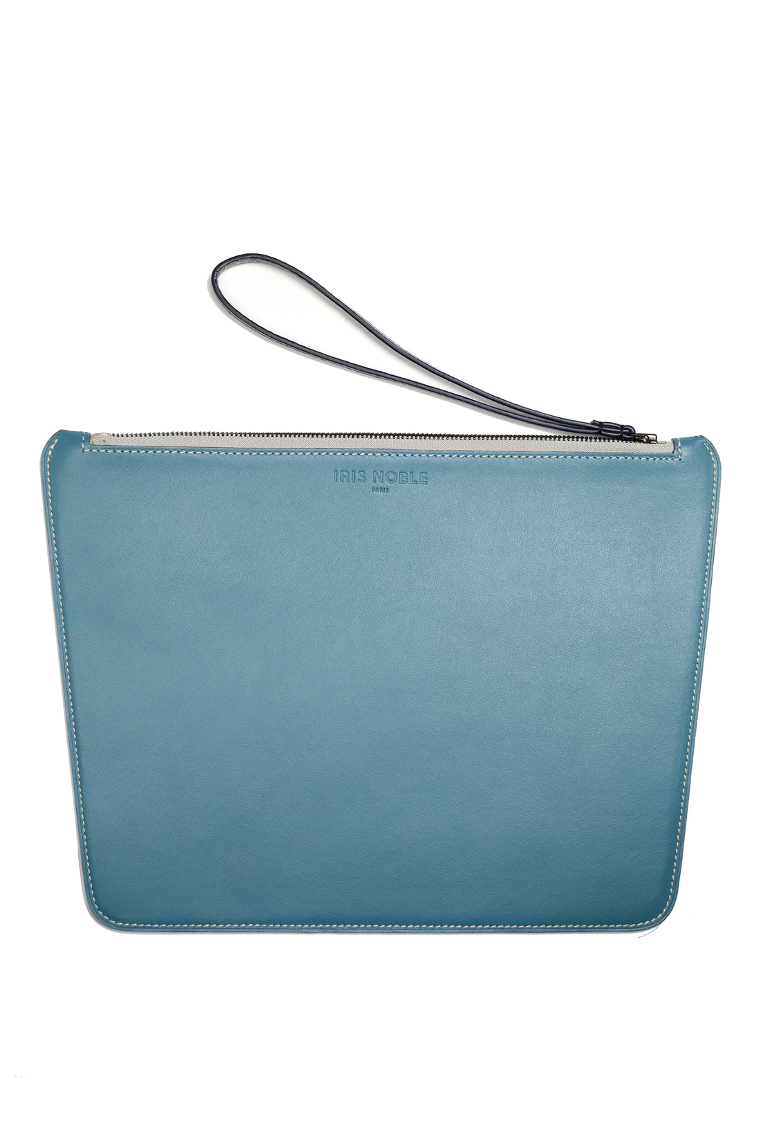 POCHETTE TRAPÈZE 29 - VEAU TURQUOISE