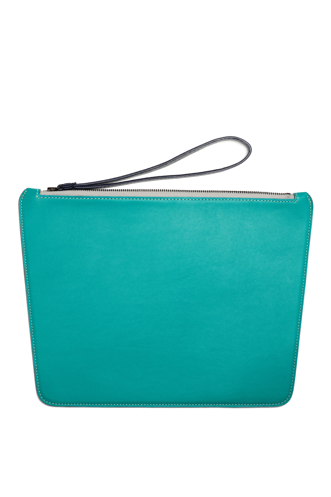 POCHETTE TRAPÈZE 29 - VEAU TURQUOISE
