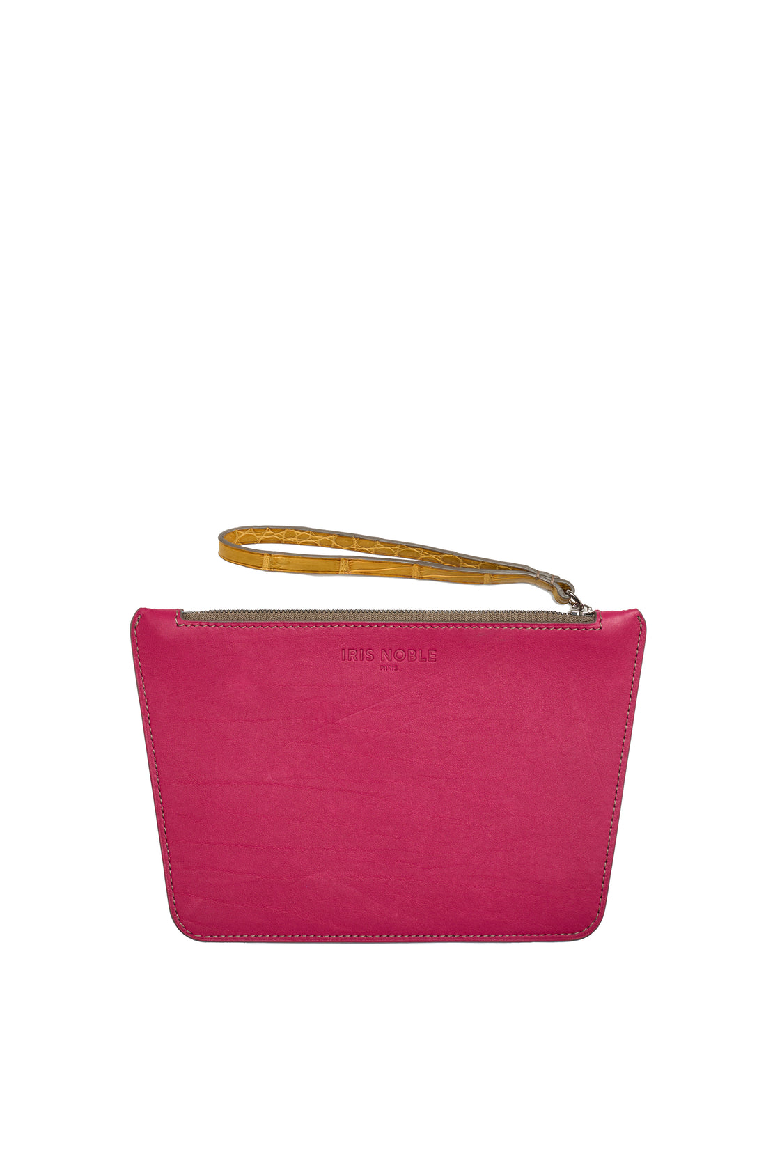 POCHETTE TRAPÈZE 22 - VEAU FUSCHIA
