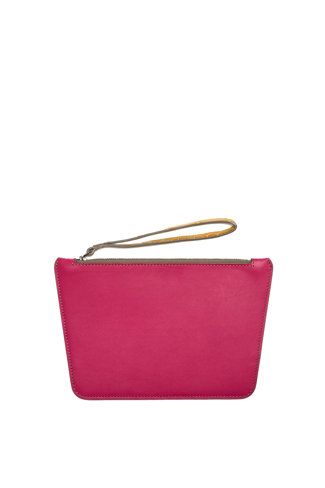 POCHETTE TRAPÈZE 22 - VEAU FUSCHIA