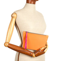 POCHETTE TRAPÈZE 22 - VEAU ORANGE