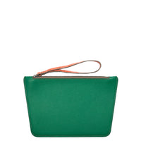POCHETTE TRAPÈZE 22 - VEAU VERT