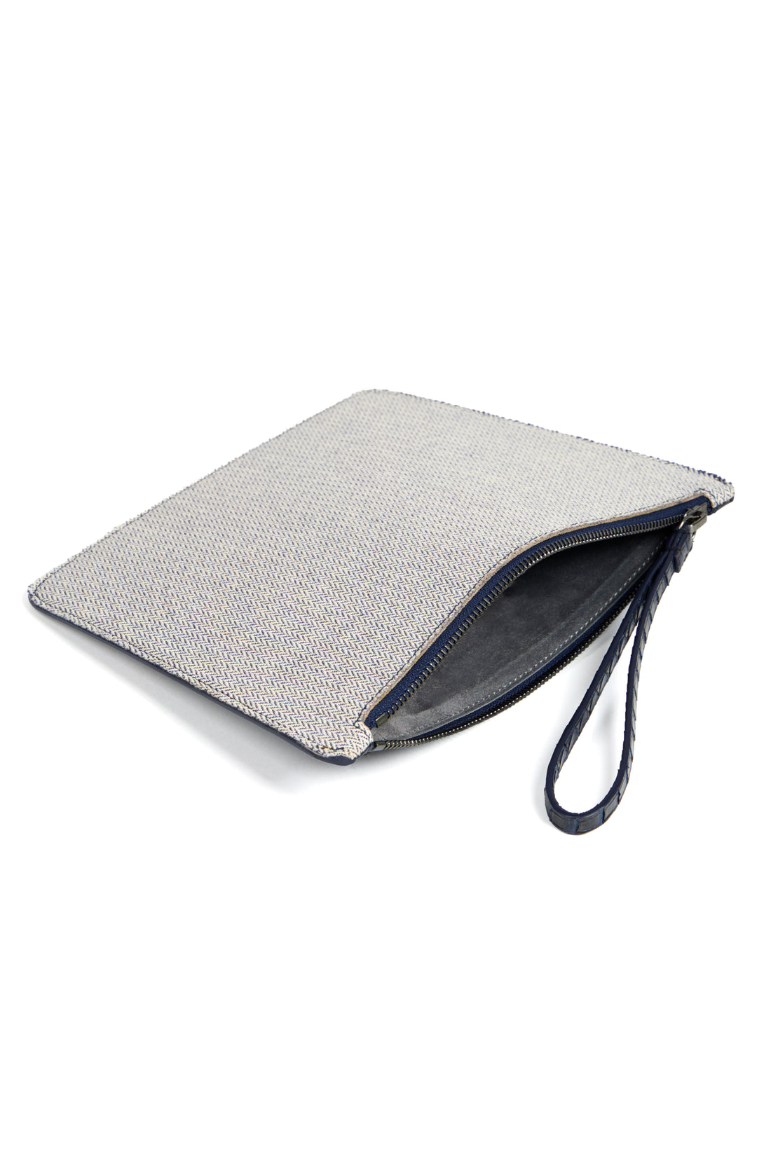 POCHETTE TRAPEZE 25 - TOILE ET VEAU MARINE