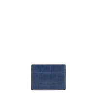 PORTE-CARTE BONAPARTE - CROCODILE BLEU BLANC ROUGE