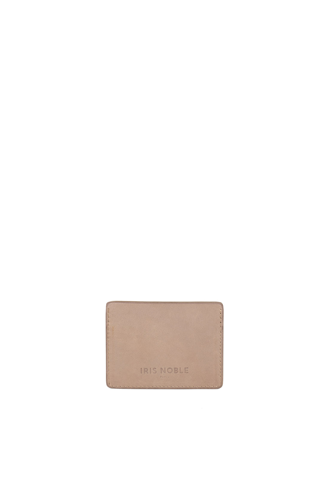PORTE-CARTE BONAPARTE - VEAU JAUNE, TAUPE ET AUBERGINE
