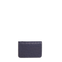 PORTE-CARTE CASTIGLIONE - AUTRUCHE BLEU DE PARIS