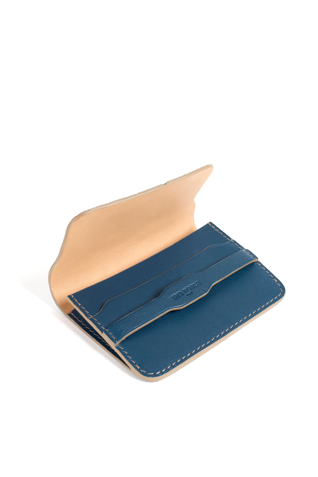 PORTE-CARTE CASTIGLIONE - GALUCHAT ET VEAU AZUR