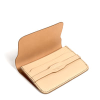 PORTE-CARTE CASTIGLIONE - VEAU BISCUIT ET ECRU