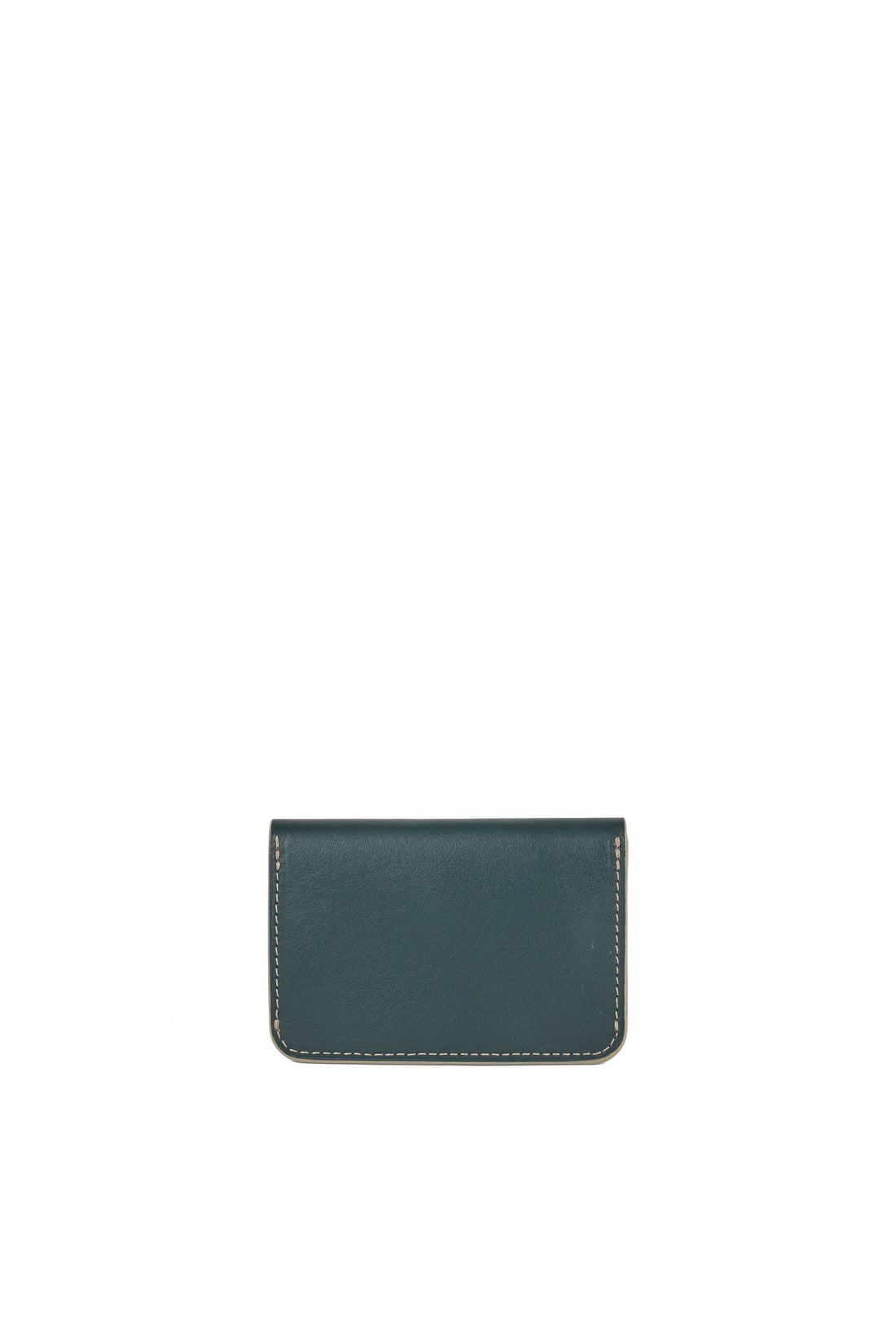 PORTE-CARTE CASTIGLIONE - VEAU CELADON ET VERT SAPIN