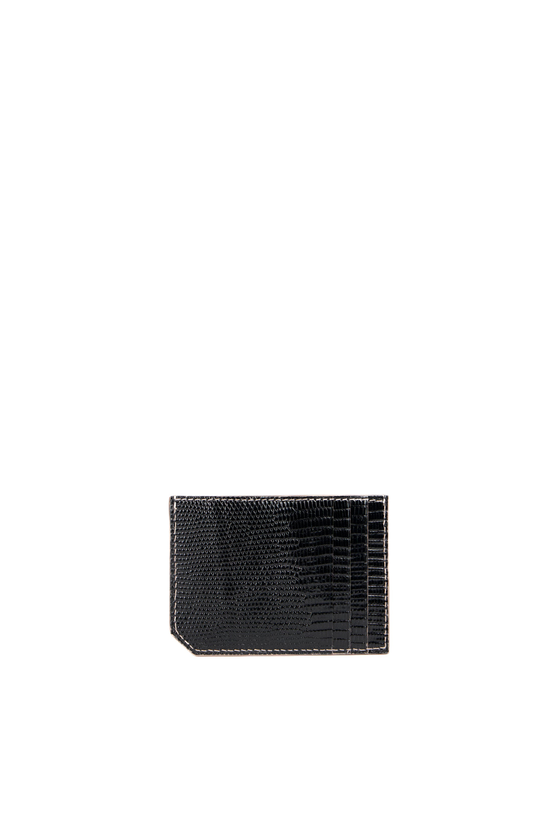 PORTE CARTE MILES - LEZARD NOIR