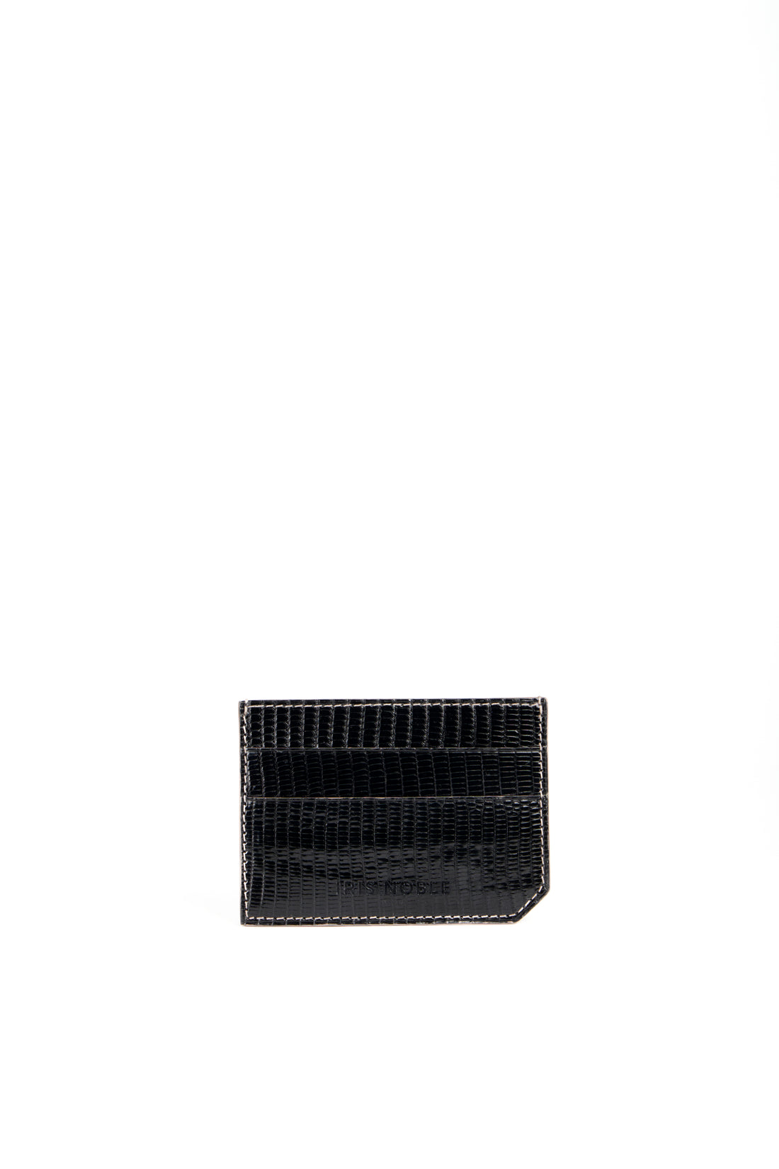 PORTE CARTE MILES - LEZARD NOIR