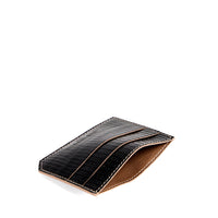 PORTE CARTE MILES - LEZARD NOIR