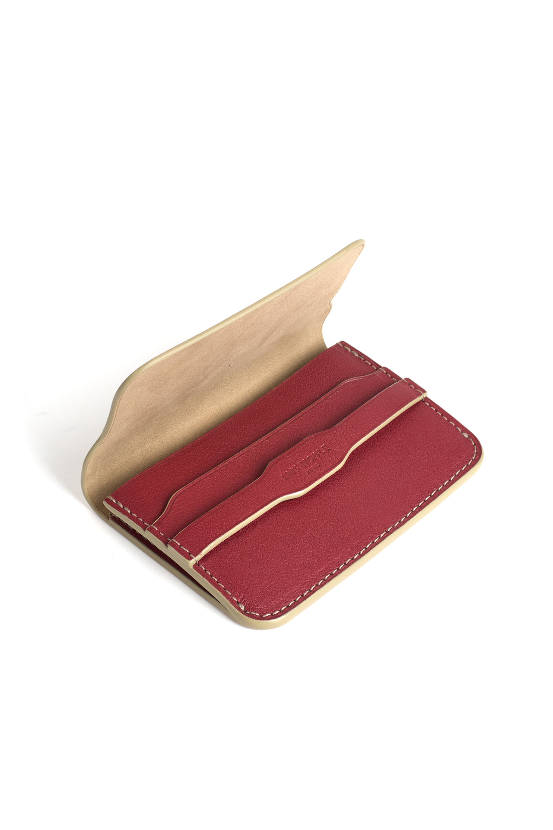 PORTE-CARTE CASTIGLIONE - VEAU BRIQUE ET BARENIA