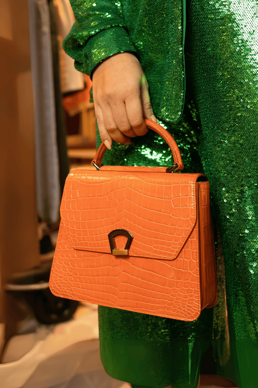 IRIS 23 - CROCODILE ORANGE BRULÉ