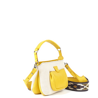 LESLIE 18 - TOILE ECRU ET VEAU JAUNE