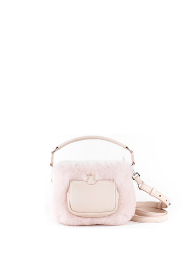 LESLIE 18  - SHEARLING ROSE POUDRE